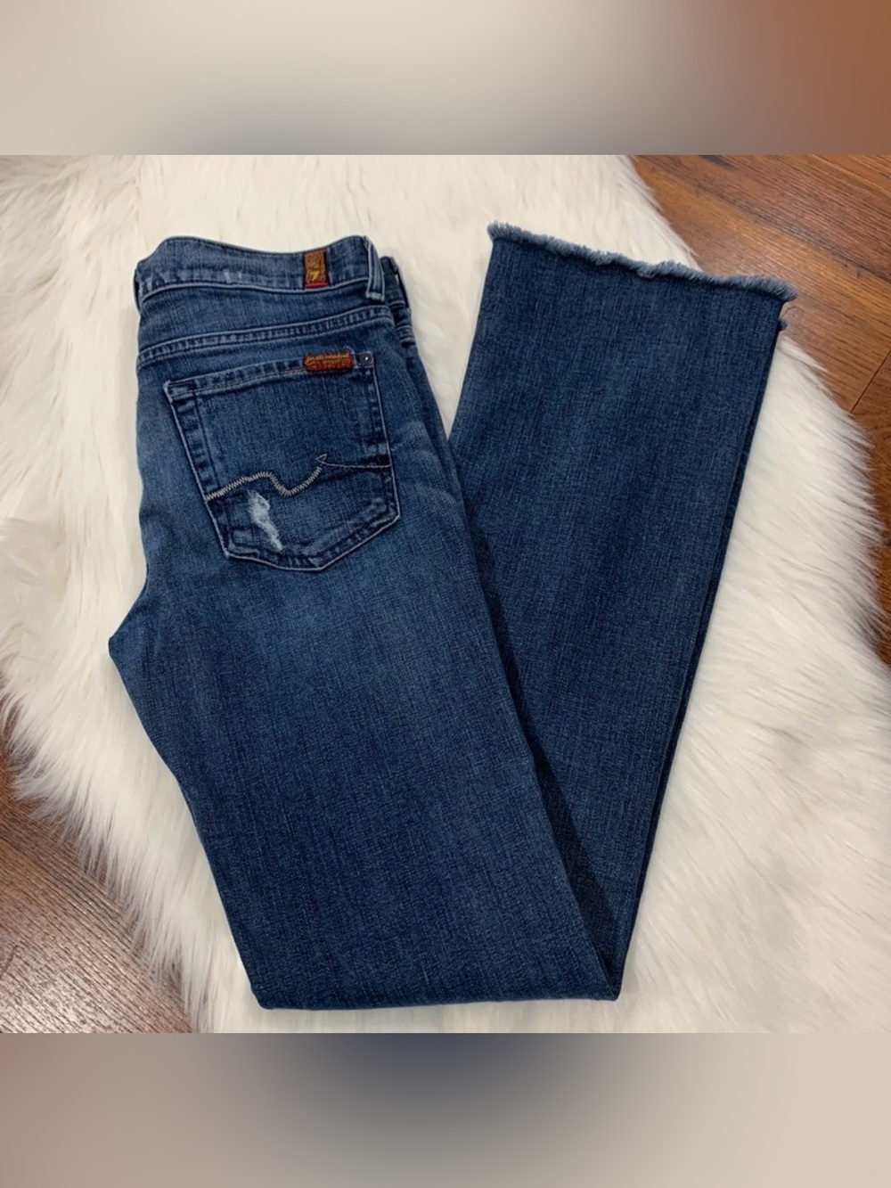7 For All Mankind Bootcut Raw Hem